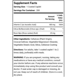 vien uong tang suc de khang piping rock vitamin c 500mg 200 vien kd
