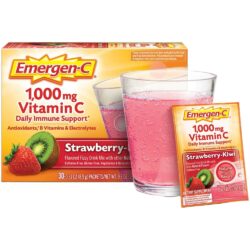 Bột sủi C tăng đề kháng Emergen-C Vitamin C 1000mg Strawberry Kiwi 30 gói 7 bot sui c tang de khang emergen c vitamin c 1000mg strawberry kiwi 30 goi kb