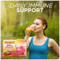 Bột sủi C tăng đề kháng Emergen-C Vitamin C 1000mg Strawberry Kiwi 30 gói 11 bot sui c tang de khang emergen c vitamin c 1000mg strawberry kiwi 30 goi ke