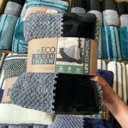 Chăn (mền) Eco Plush Throw 152 x 177cm (Đen) 5 chan men eco plush throw 152 x 177cm den kdc