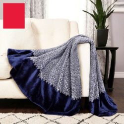 Chăn (mền) Eco Plush Throw 152 x 177cm (Xanh) 8 chan men eco plush throw 152 x 177cm xanh kxb