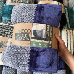 Chăn (mền) Eco Plush Throw 152 x 177cm (Xanh) 6 chan men eco plush throw 152 x 177cm xanh kxc