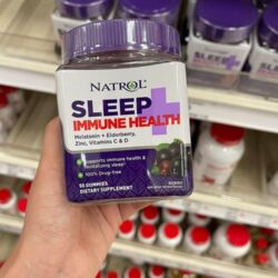 Kẹo dẻo giúp ngủ ngon, tăng sức đề kháng Natrol Sleep Immune Health Gummies Melatonin 6mg 50 viên 14 keo deo giup ngu ngon tang suc de khang natrol sleep immune health gummies melatonin 6mg 50 vien kd