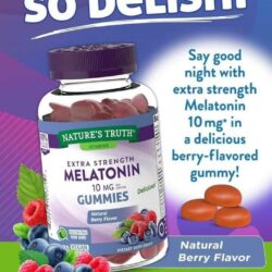 Kẹo dẻo hỗ trợ giấc ngủ ngon Nature’s Truth Melatonin Extra Strength 10mg 70 Gummies 12 keo deo ho tro giac ngu ngon natures truth melatonin extra strength 10mg 70 gummies kb