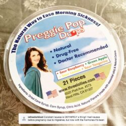 Kẹo giảm ốm nghén, buồn nôn khi mang thai Preggie Pop Drops 21 viên 9 keo giam om nghen buon non khi mang thai preggie pop drops 21 vien kc