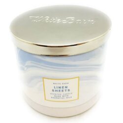 Nến thơm 3 tim Bath & Body Works White Barn Linen Sheets 411g 6 nen thom 3 tim bath body works white barn linen sheets 411g ka