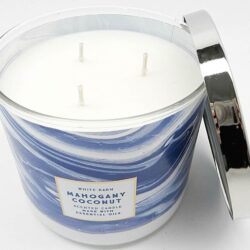 Nến thơm 3 tim Bath & Body Works White Barn Mahogany Coconut 411g 6 nen thom 3 tim bath body works white barn mahogany coconut 411g ka