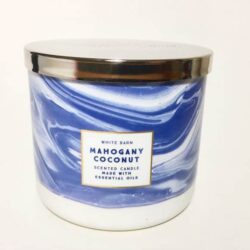 Nến thơm 3 tim Bath & Body Works White Barn Mahogany Coconut 411g 8 nen thom 3 tim bath body works white barn mahogany coconut 411g kc