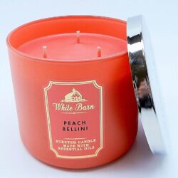 Nến thơm 3 tim Bath & Body Works White Barn Peach Bellini 411g 8 nen thom 3 tim bath body works white barn peach bellini 411g ka