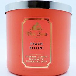 Nến thơm 3 tim Bath & Body Works White Barn Peach Bellini 411g 7 nen thom 3 tim bath body works white barn peach bellini 411g kb
