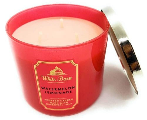 Nến thơm 3 tim Bath & Body Works White Barn Watermelon Lemonade 411g 9 nen thom 3 tim bath body works white barn watermelon lemonade 411g kb
