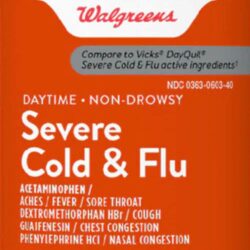 Siro cảm Walgreens Severe Cold & Flu Day Time 355ml 9 siro cam walgreens severe cold flu day time 355ml kd