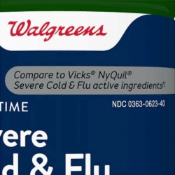 Siro cảm Walgreens Severe Cold & Flu Night Time 355ml (Original) 9 siro cam walgreens severe cold flu night time 355ml original kd