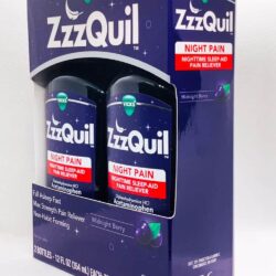 Siro giảm đau, hỗ trợ giấc ngủ ban đêm Vicks ZzzQuil Night Pain Nighttime Sleep Aid 354ml x2 (Berry) 8 siro giam dau ho tro giac ngu ban dem vicks zzzquil night pain nighttime sleep aid 354ml x2 berry knb