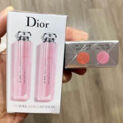 Son dưỡng môi Dior Lip Glow Travel Collection Set 2 cây (001 Pink, 004 Coral) 10 son duong moi dior lip glow travel collection set 2 cay 001 pink 004 coral kg