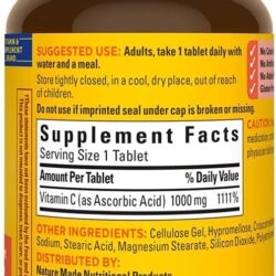 Viên bổ sung Vitamin C Nature Made C 1000mg 100 Tablets 7 vien bo sung vitamin c nature made c 1000mg 100 tablets kb