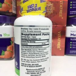 vien ngam giup ngu ngon natrol melatonin sleep drug free 10mg dau 100 vien kb