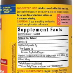 vien ngam vitamin c tang de khang nature made chewable c 500mg 150 tablets vi cam ke