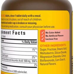 vien ngam vitamin c tang de khang nature made chewable c 500mg 60 tablets vi cam kc