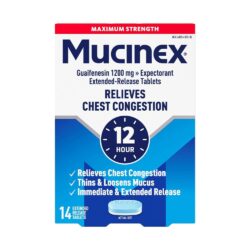 Viên uống cắt cơn ho có đàm, tức ngực Mucinex Maximum Strength 14 viên