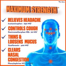 Viên uống giảm cảm ho Mucinex Sinus-Max Pressure, Pain & Cough 16 Liquid Gels 7 vien uong giam dau va cam ho mucinex sinus max maximum strength pressure pain cough 16 liquid gels kb