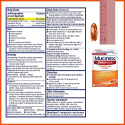 Viên uống giảm cảm ho Mucinex Sinus-Max Pressure, Pain & Cough 16 Liquid Gels 6 vien uong giam dau va cam ho mucinex sinus max maximum strength pressure pain cough 16 liquid gels kd