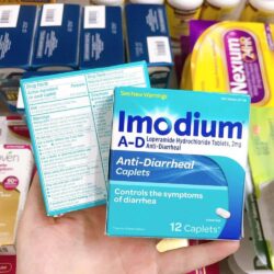 vien uong giam tieu chay imodium anti diarrheal 12 vien ke