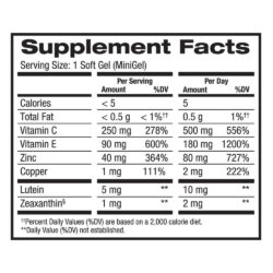 Viên uống sáng mắt cho người lớn Preservision AREDS2 Formula 210 Mini Gels 20 vien uong sang mat cho nguoi lon preservision areds2 formula 210 mini gels ka