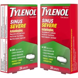 Viên uống thông mũi, giảm viêm xoang Tylenol Sinus Severe Day 24 Caplets 8 vien uong thong mui giam viem xoang tylenol sinus severe day 24 caplets kd