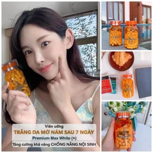 Viên uống trắng da Genie Premium Max White Plus Hàn Quốc 60 viên 11 vien uong trang da genie premium max white plus han quoc 60 vien kb