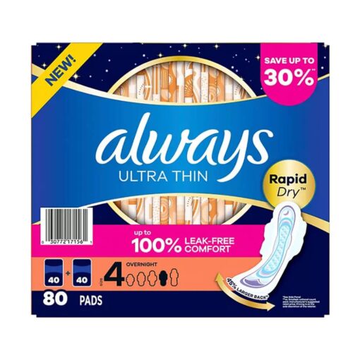 Băng vệ sinh siêu mỏng cánh ban đêm Always Ultra Thin Night 80 miếng