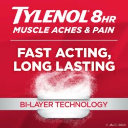 Viên uống Tylenol 8Hr Muscle Aches & Pain 650mg 100 Caplets 12 giam dau co khop tylenol 8hr muscle aches pain 650mg 100 caplets ke