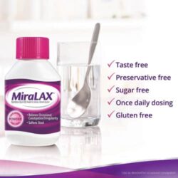 Hỗ trợ nhuận tràng, giảm táo bón MiraLAX Powder Laxative 45 liều lượng (765g) 7 ho tro nhuan trang giam tao bon miralax powder laxative 45 lieu luong 765g kb