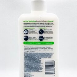 sua rua mat tay trang cerave hydrating cream to foam cleanser removes makeup 355ml kd