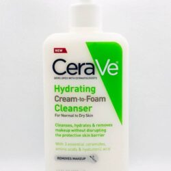 sua rua mat tay trang cerave hydrating cream to foam cleanser removes makeup 355ml ke