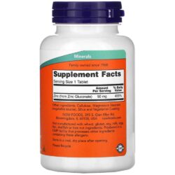 Viên uống bổ sung kẽm tăng cường miễn dịch Now Zinc 50mg 250 viên 9 vien uong bo sung kem tang cuong mien dich now zinc 50mg 250 vien kd