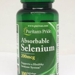 vien uong bo sung selenium ngan ngua ung thu puritans pride absorbable selenium 200mcg 100 softgels 040524 ka