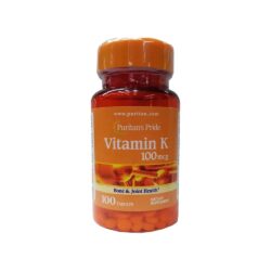 Viên uống bổ sung Vitamin K tốt cho xương khớp Puritan’s Pride Vitamin K 100mcg 100 viên