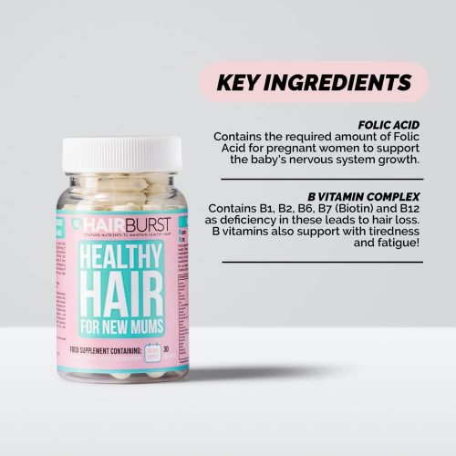 Viên uống cải thiện rụng tóc cho bà bầu và sau sinh Hairburst Healthy Hair For New Mums 30 viên 20 vien uong cai thien rung toc cho ba bau va sau sinh hairburst healthy hair for new mums 30 vien kf