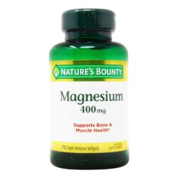 Viên uống chắc xương khỏe cơ Nature’s Bounty Magnesium 400mg 75 Softgels 7 vien uong chac xuong khoe co natures bounty magnesium 400mg 75 softgels kb