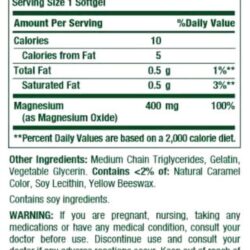 Viên uống chắc xương khỏe cơ Nature’s Bounty Magnesium 400mg 75 Softgels 9 vien uong chac xuong khoe co natures bounty magnesium 400mg 75 softgels kc