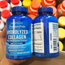 Viên uống Collagen thủy phân Puritan’s Pride Hydrolyzed Collagen Type I, III 180 viên 7 vien uong collagen thuy phan puritans pride hydrolyzed collagen type i iii 180 vien 200624 kb