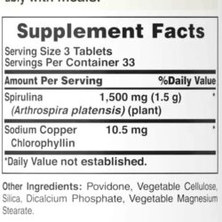 Viên uống tảo xoắn Puritan’s Pride Spirulina 500mg 200 viên 8 vien uong tao xoan puritans pride spirulina 500mg 200 vien kc