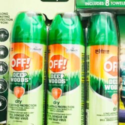 Xịt chống muỗi và côn trùng OFF! Deep Woods Dry set 3 chai (453g) + 8 khăn giấy 13 xit chong muoi va con trung off deep woods dry set 3 chai 453g 8 khan giay kkb