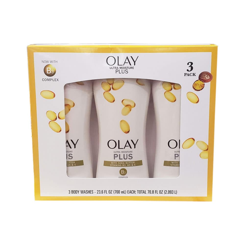 Set sữa tắm dưỡng ẩm Olay Ultra Moisture Plus Body Wash 700ml x3 chai