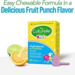 Viên kẹo men vi sinh cho bé Culturelle Kids Chewables Multivitamin + Probiotic 50 viên 12 vien keo men vi sinh cho be culturelle kids chewables multivitamin probiotic 50 vien kg