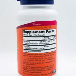 Chắc khỏe xương với Vitamin D3 1000IU và K2 45mcg Now Vitamin D3 & K2 120 Capsules 6 chac khoe xuong voi vitamin d3 1000iu va k2 45mcg now vitamin d3 k2 120 capsules ka