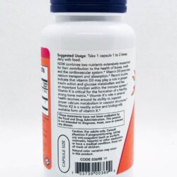 Chắc khỏe xương với Vitamin D3 1000IU và K2 45mcg Now Vitamin D3 & K2 120 Capsules 7 chac khoe xuong voi vitamin d3 1000iu va k2 45mcg now vitamin d3 k2 120 capsules kb