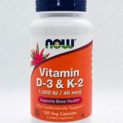 Chắc khỏe xương với Vitamin D3 1000IU và K2 45mcg Now Vitamin D3 & K2 120 Capsules 5 chac khoe xuong voi vitamin d3 1000iu va k2 45mcg now vitamin d3 k2 120 capsules kc