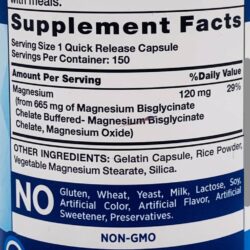 Viên uống bổ sung Magie Nature’s Truth Magnesium Glycinate 665mg 150 Capsules 13 ho tro co xuong va than kinh voi magie natures truth magnesium glycinate 665mg 150 capsules k19723f